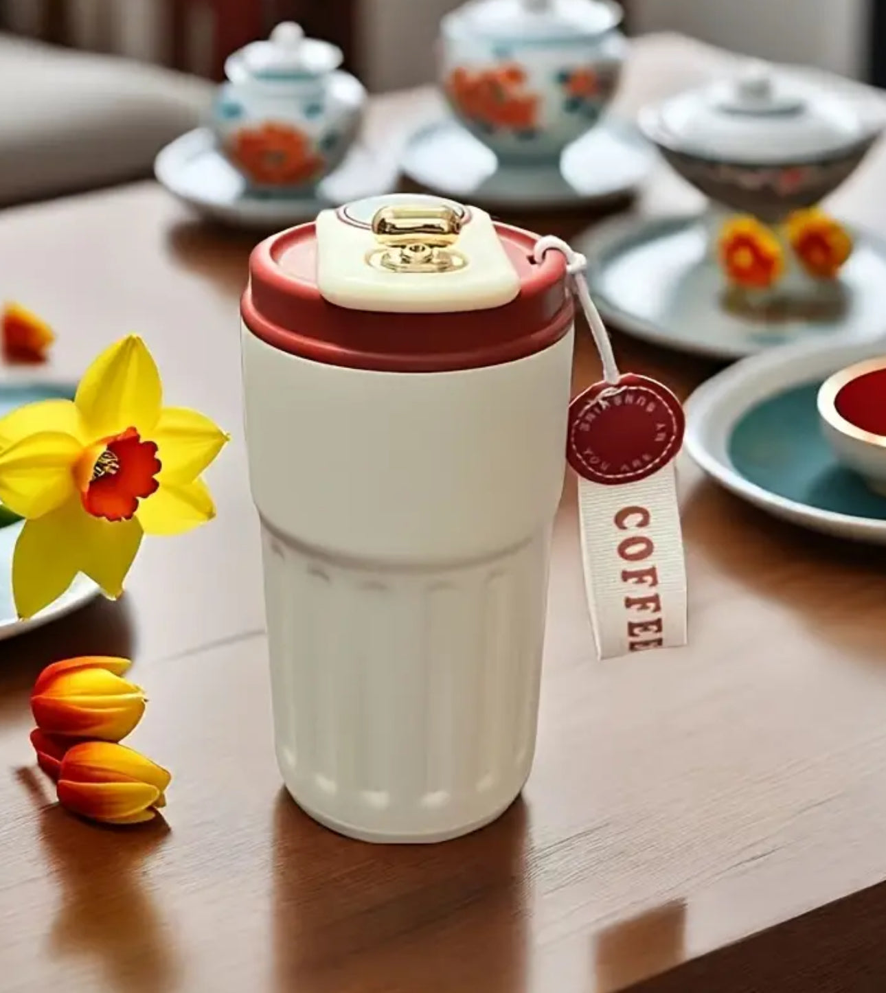 Stainless Steel Insulated Coffee Travel Mug,