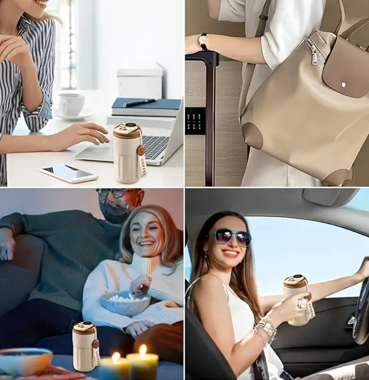 Stainless Steel Insulated Coffee Travel Mug,