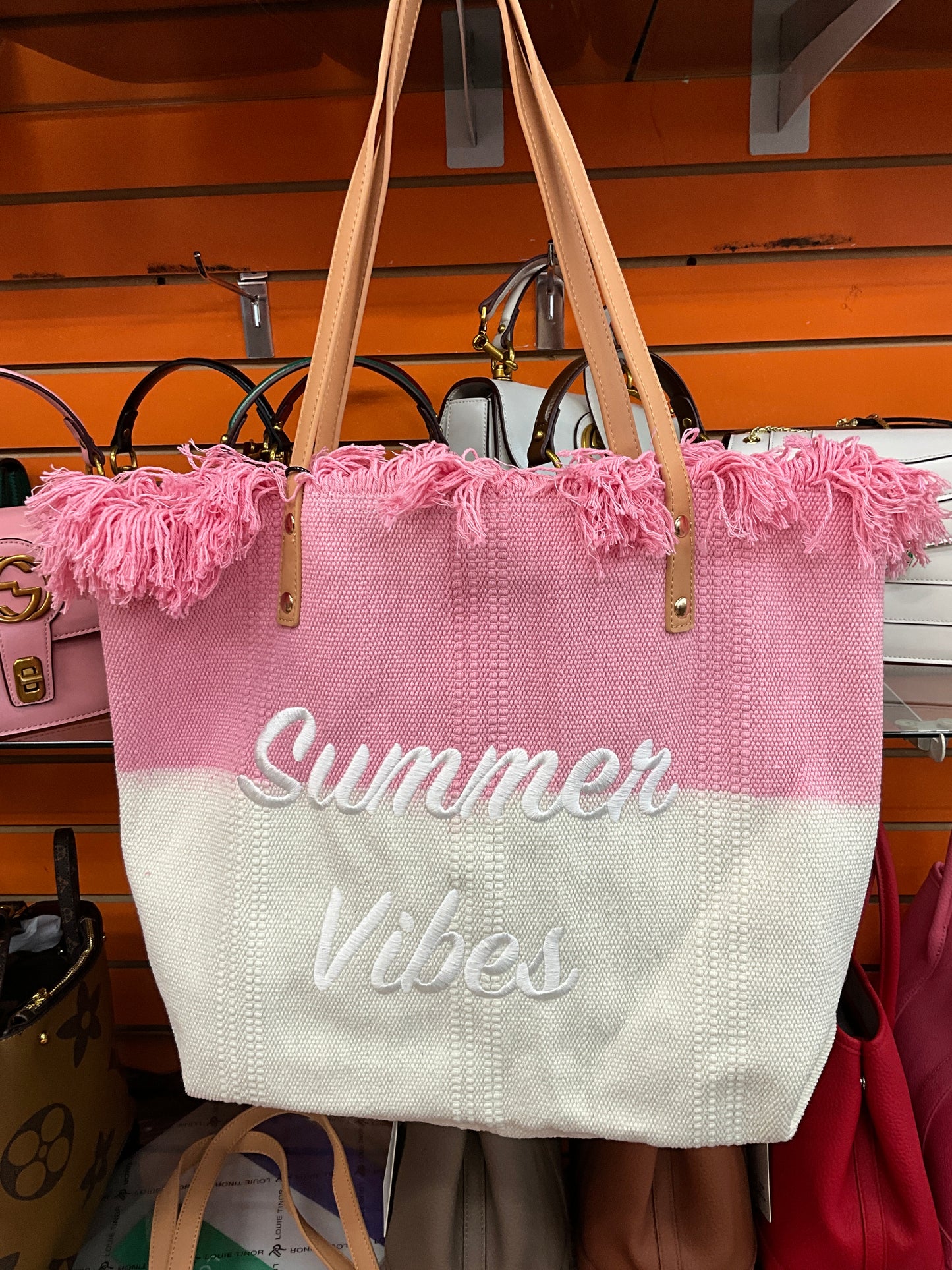 Summer Vibes Tote Handbag Purse Beach Totes