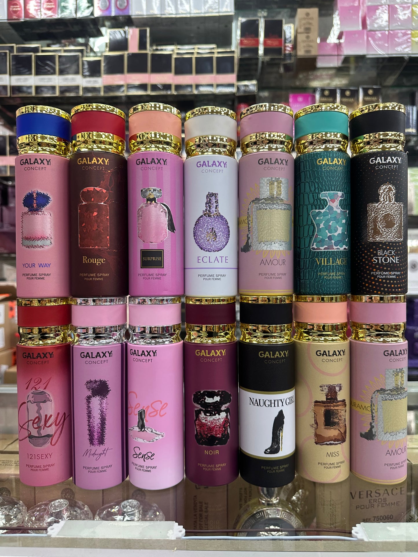 Galaxy concept, body spray perfumes