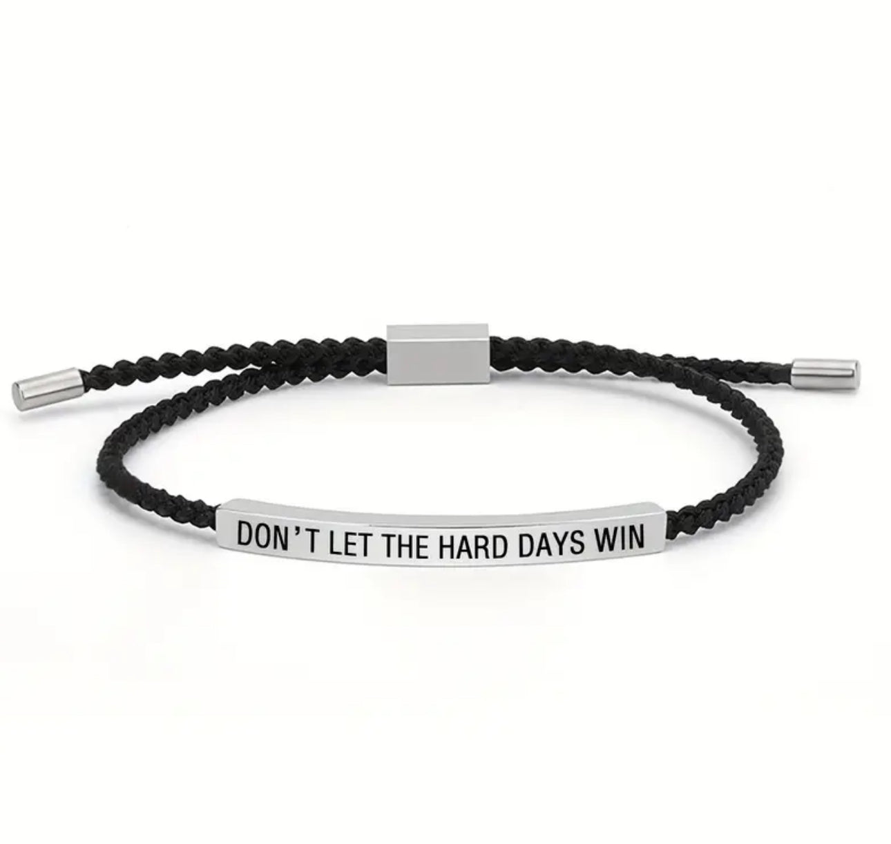Don't let the hard days win bracelet