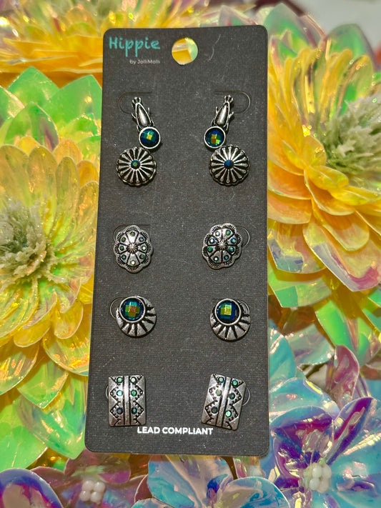 Hippie earrings 5 pcs