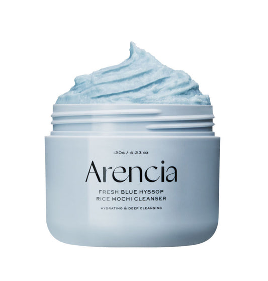 ARENCIA FRESH BLUE HYSSOP RICE MOCHI CLEANSER 120G / 4.23 FL.OZ