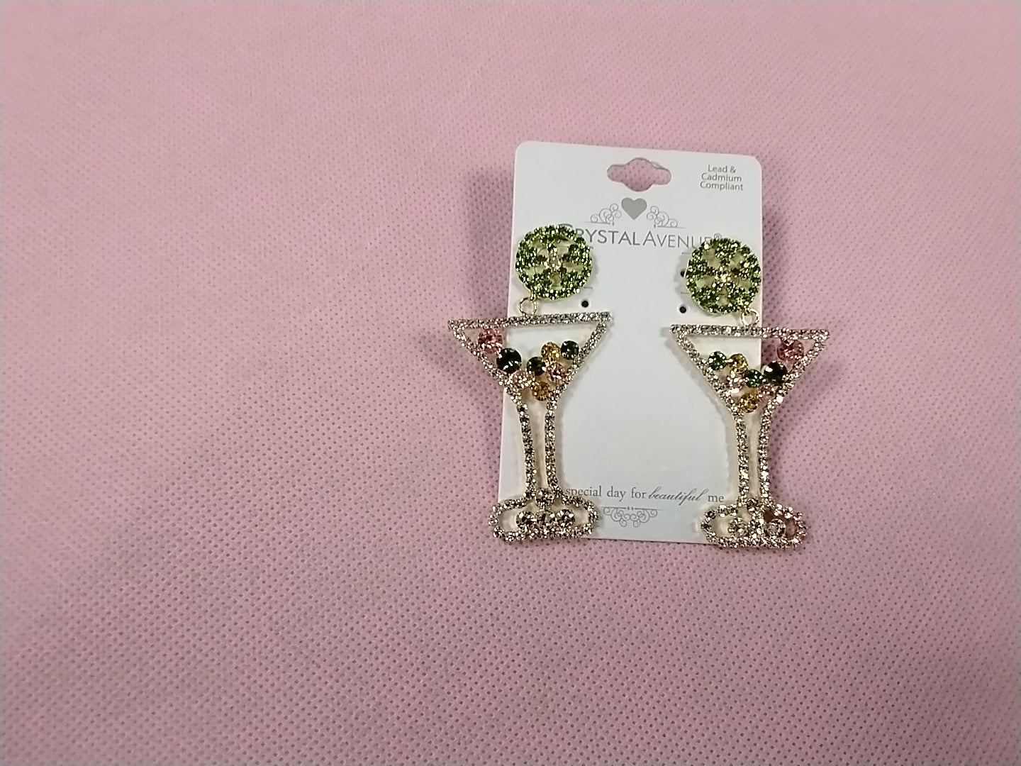 Cin martini earrings