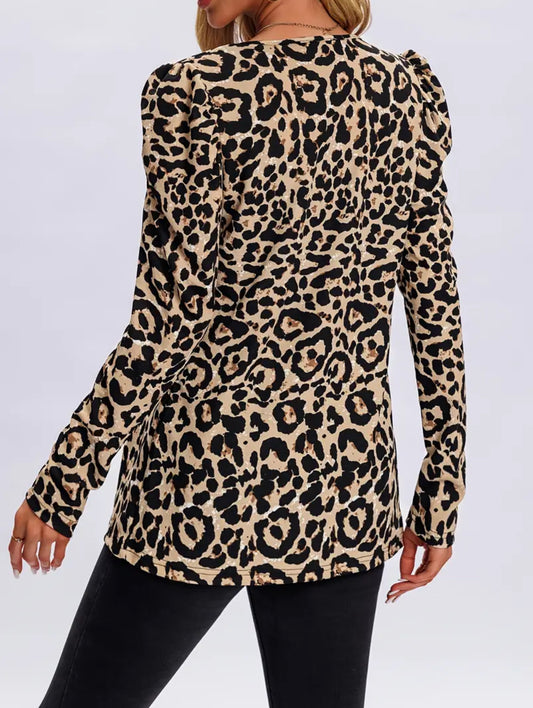 Leopard Print Women's Lightweight Jacket - size XL
