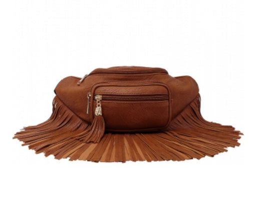 Designer Chic Fringe Waist Bag