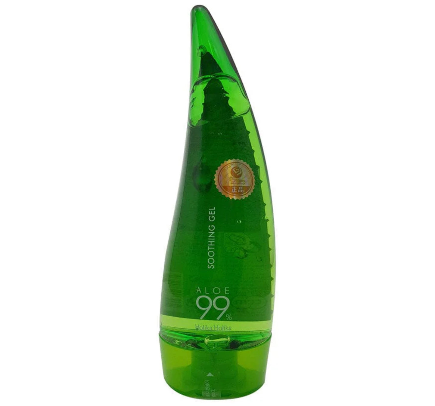Holika Holika Aloe 99% Soothing Gel, 8.5 Ounce, 250ml - No Sticky 99% Aloe Vera Sunburn Relief - Moisturizing, Fast Absorbing