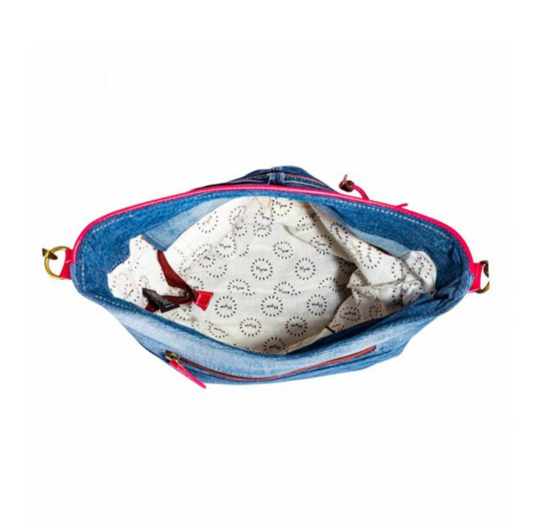 CHARLEY's DENIM SHOULDER BAG