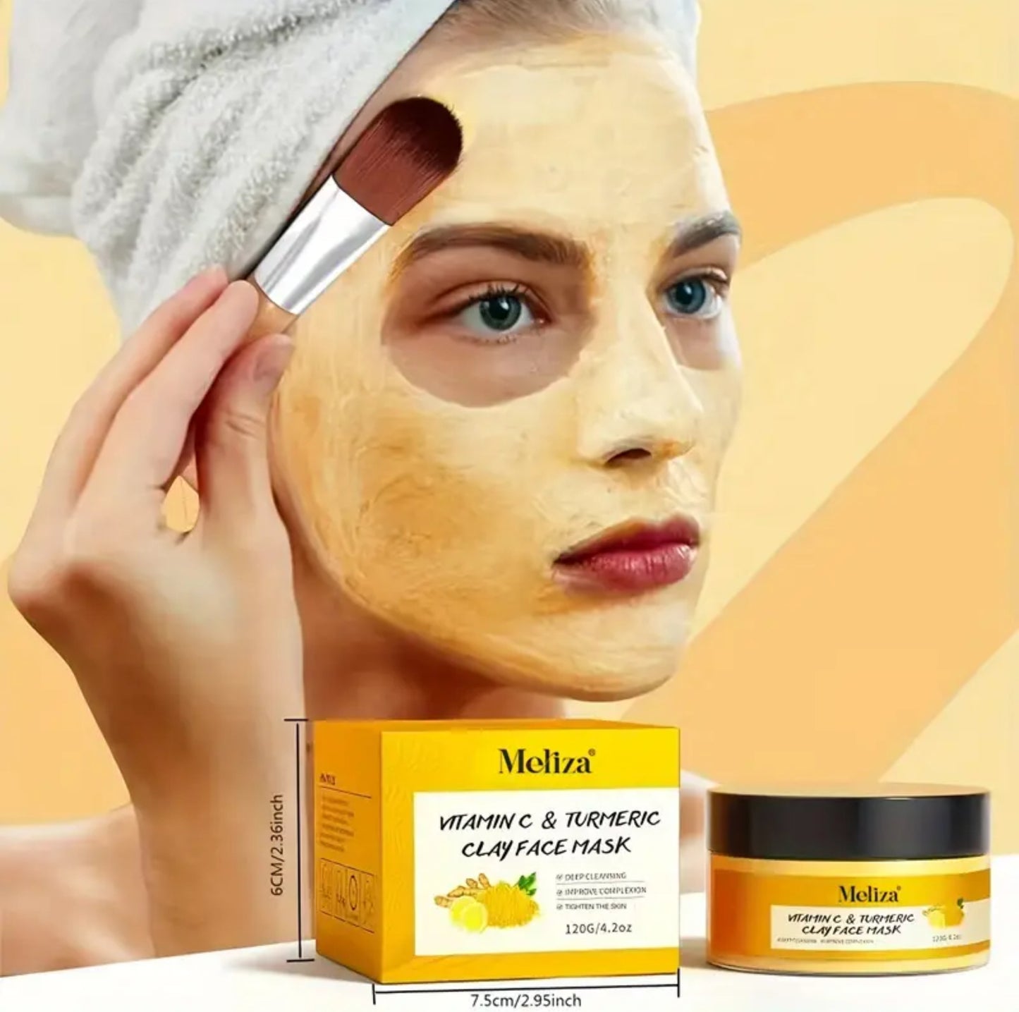 Vitamin C & Tumeric Clay Mask