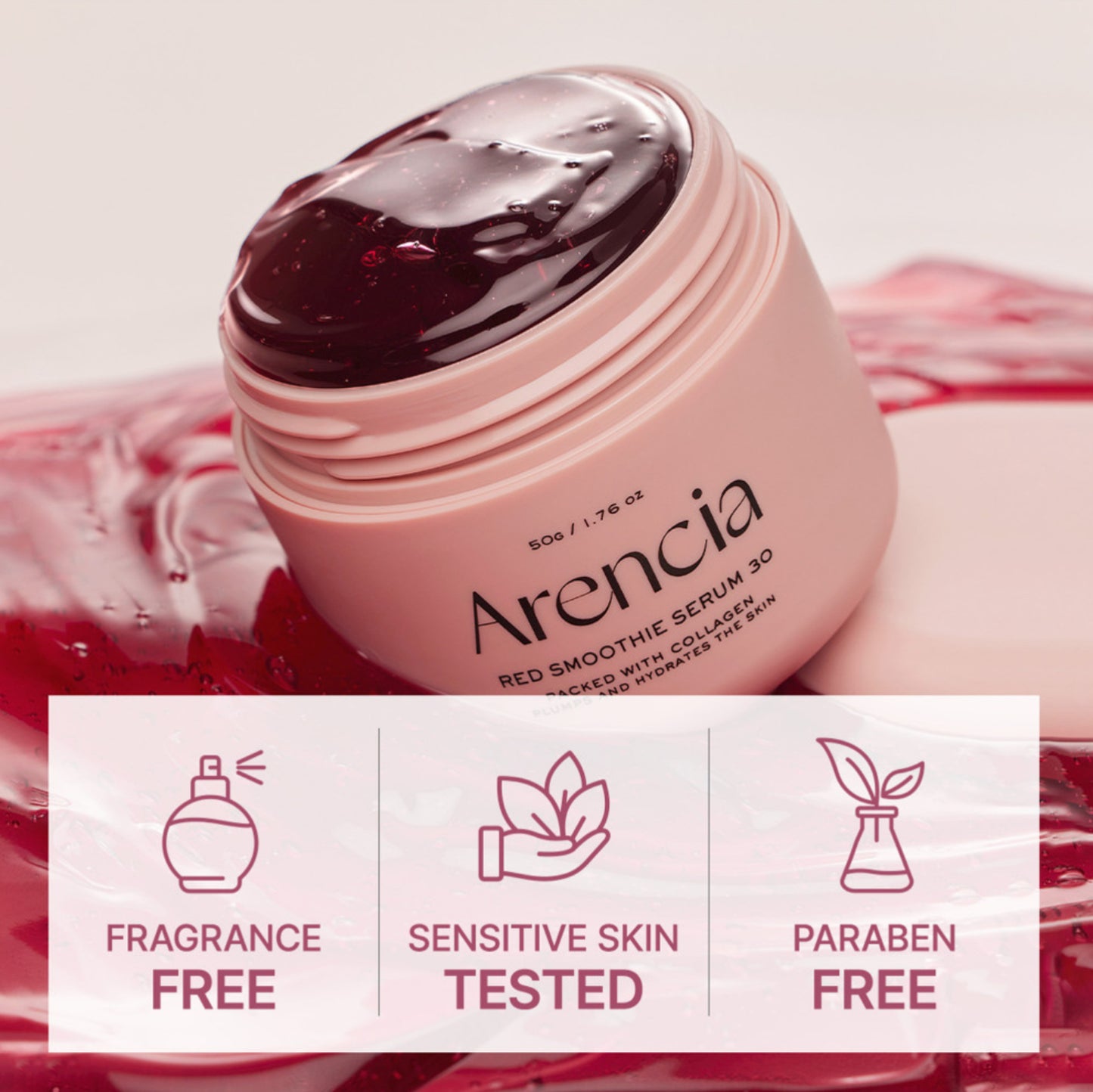 ARENCIA RED SMOOTHIE SERUM 30 - 50G / 1.76 FL.OZ