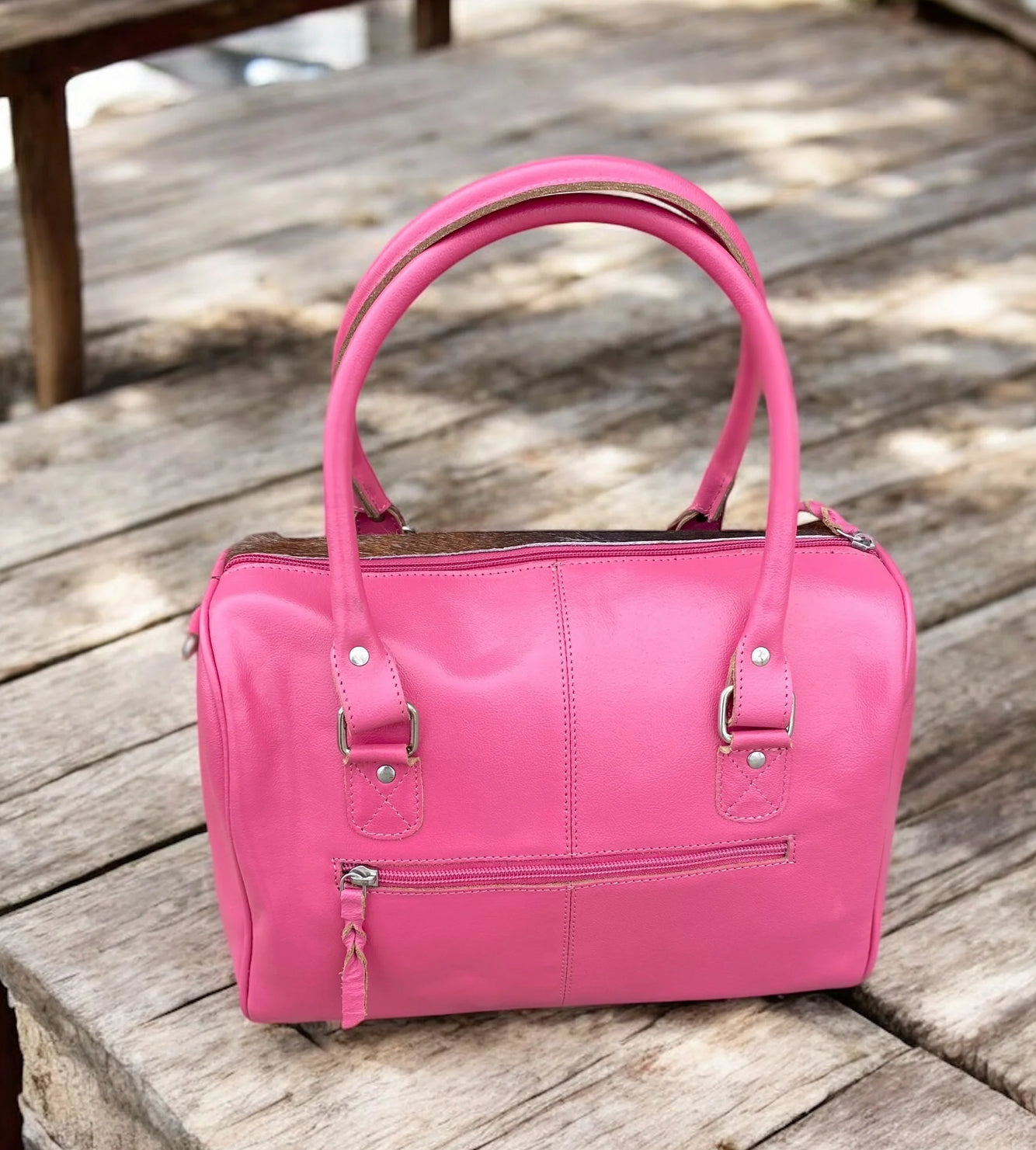 PINK SPEEDY COWHIDE CONCHOS