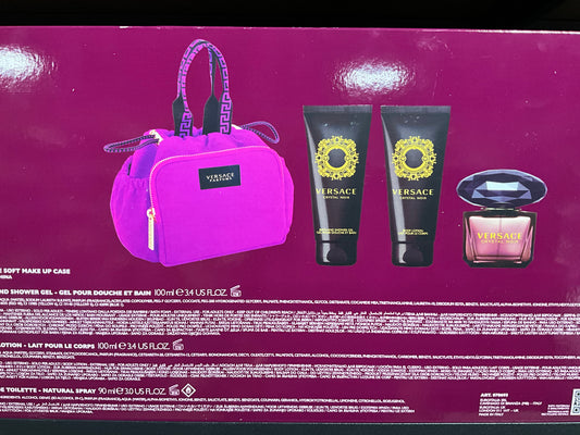 Versace Crystal Noir Gift Set with Bag