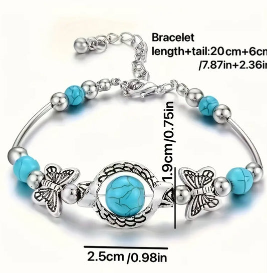 Turquoise Butterfly Bracelet