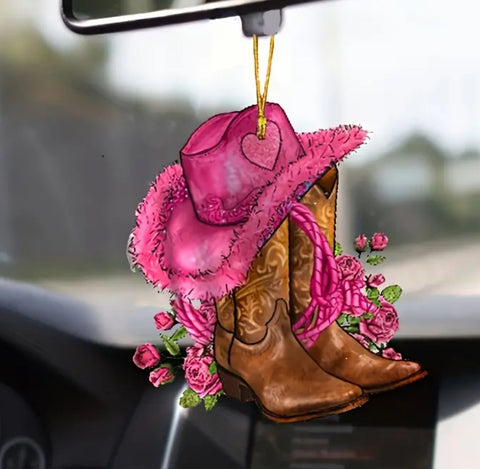Rose Cowboy Boots
