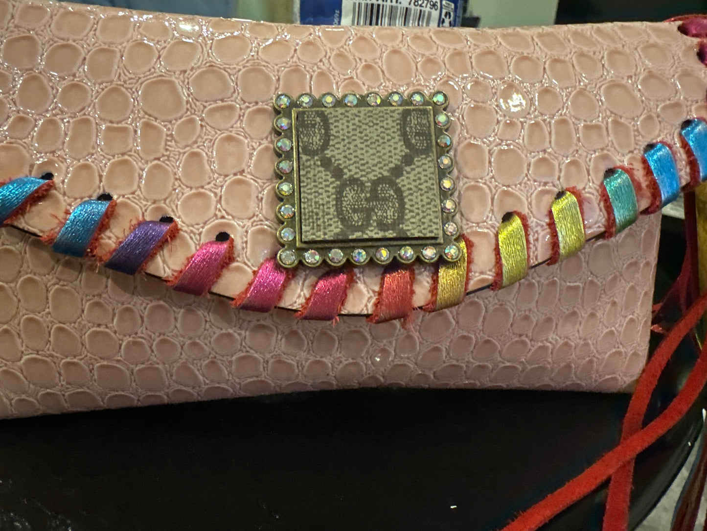 GG Pink wallet crossbody