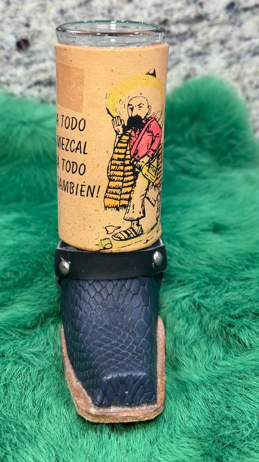 Blue Shot Glass Boots