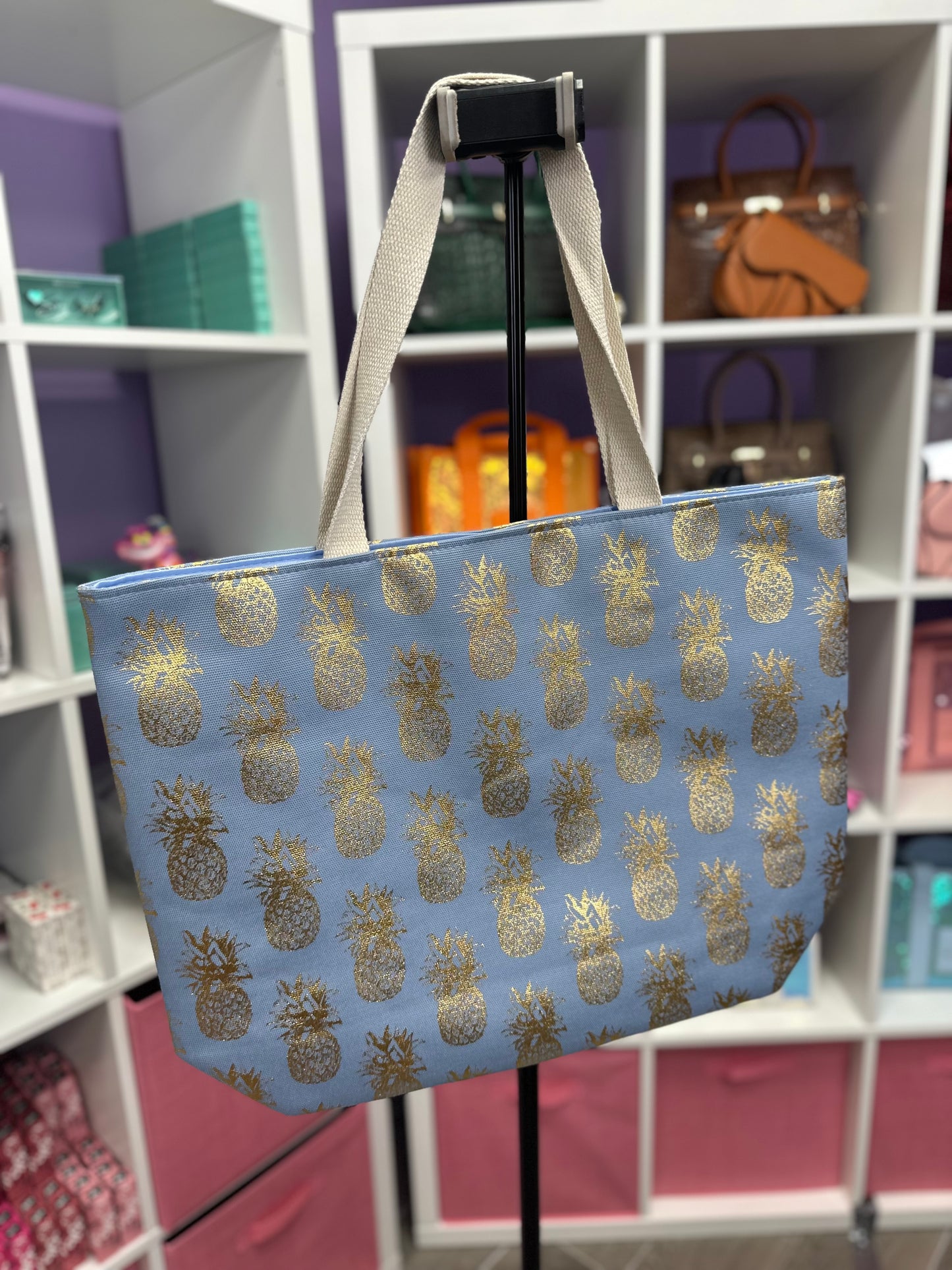 Pine Apple Beach Tote Bag