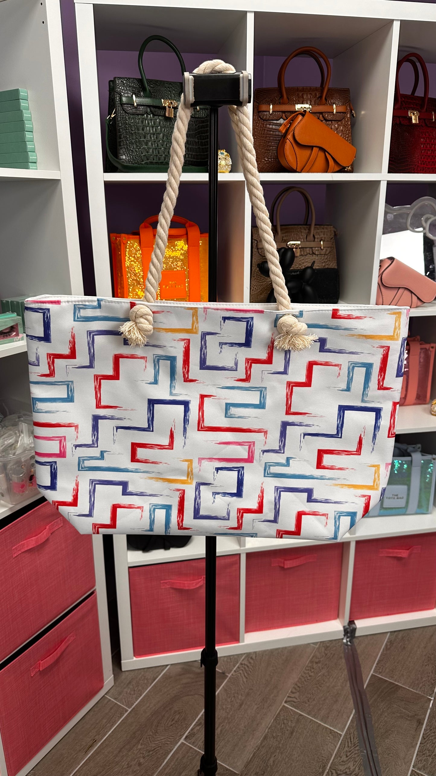 Artsy Beach Tote Bag