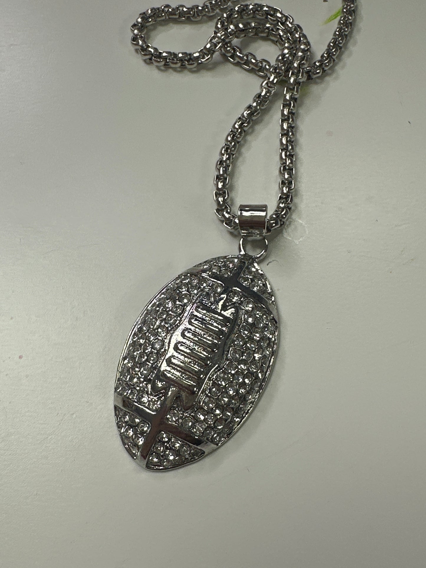 Pricilla football necklace