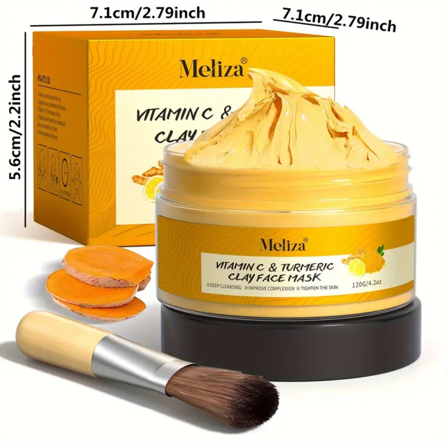 Vitamin C & Tumeric Clay Mask