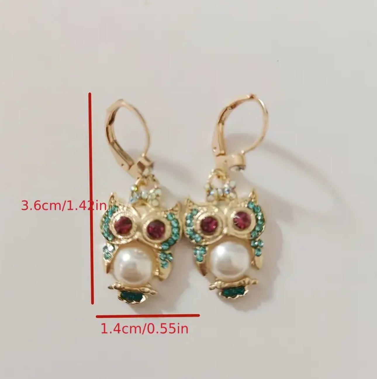 Cute Owl Drop Earrings
