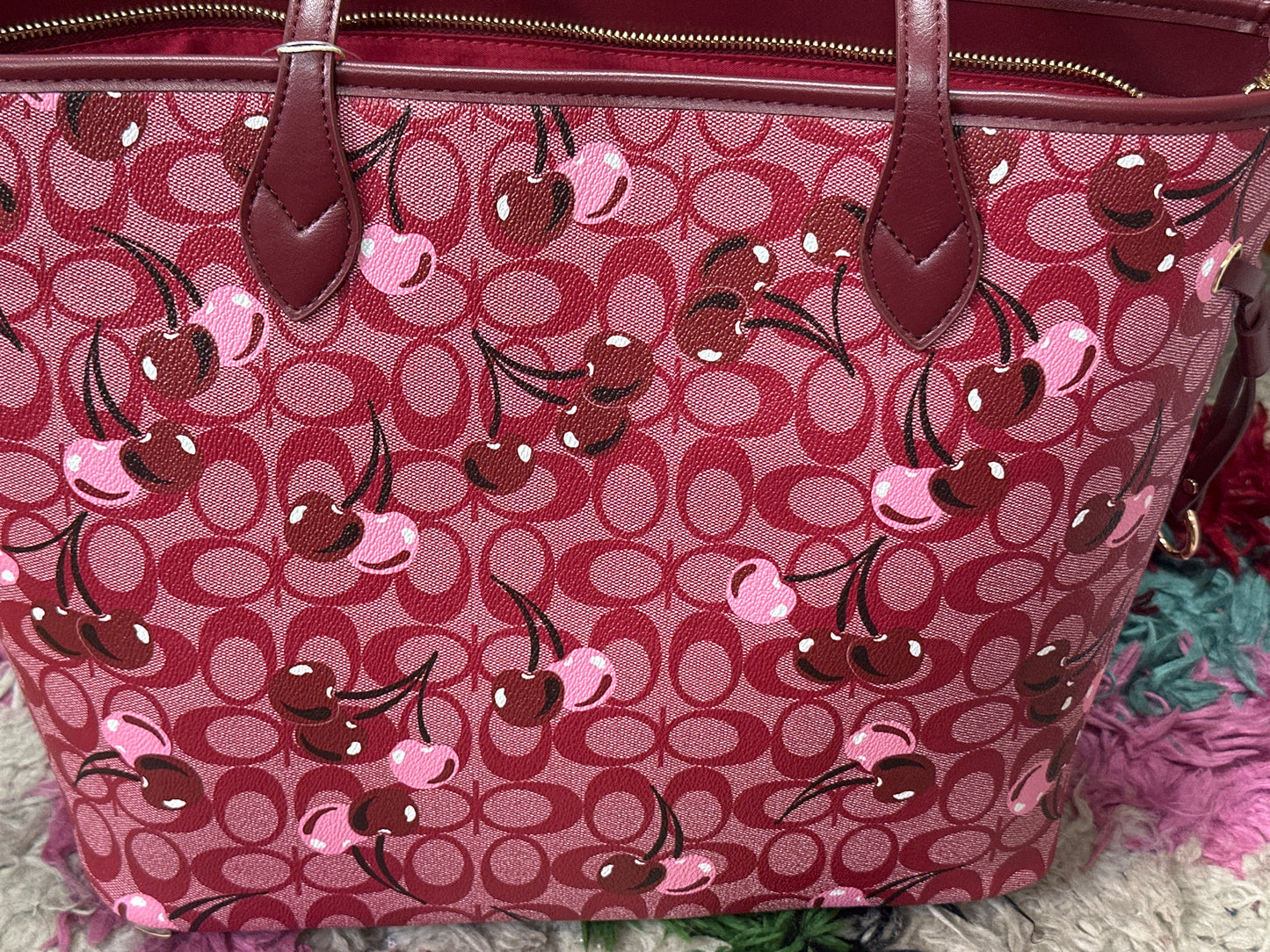 TNS0294 Pink Cherry tote