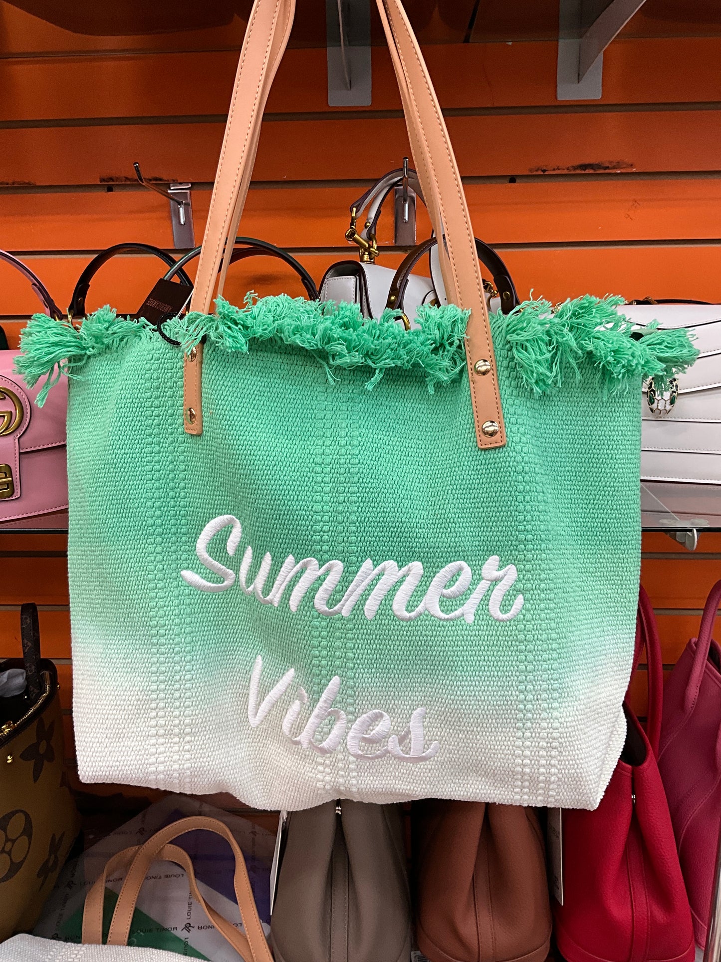 Summer Vibes Tote Handbag Purse Beach Totes