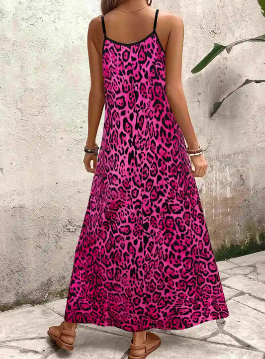 Fuchsia Leopard Dress