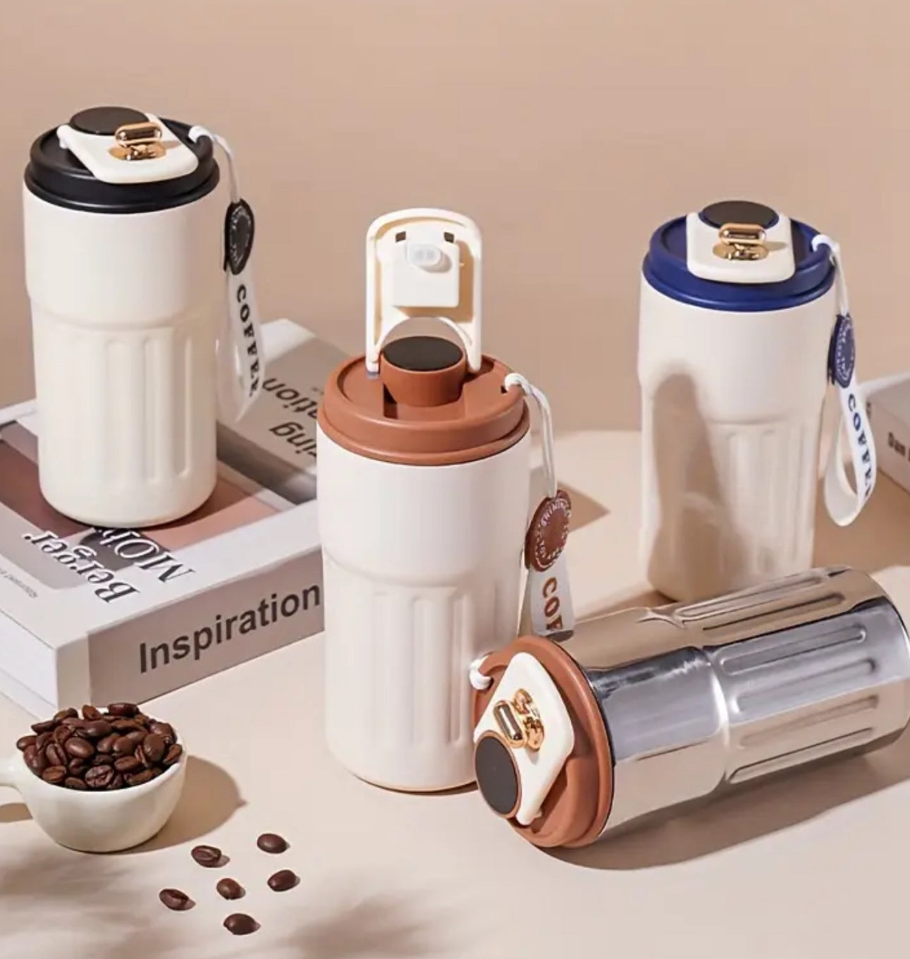 Stainless Steel Insulated Coffee Travel Mug,