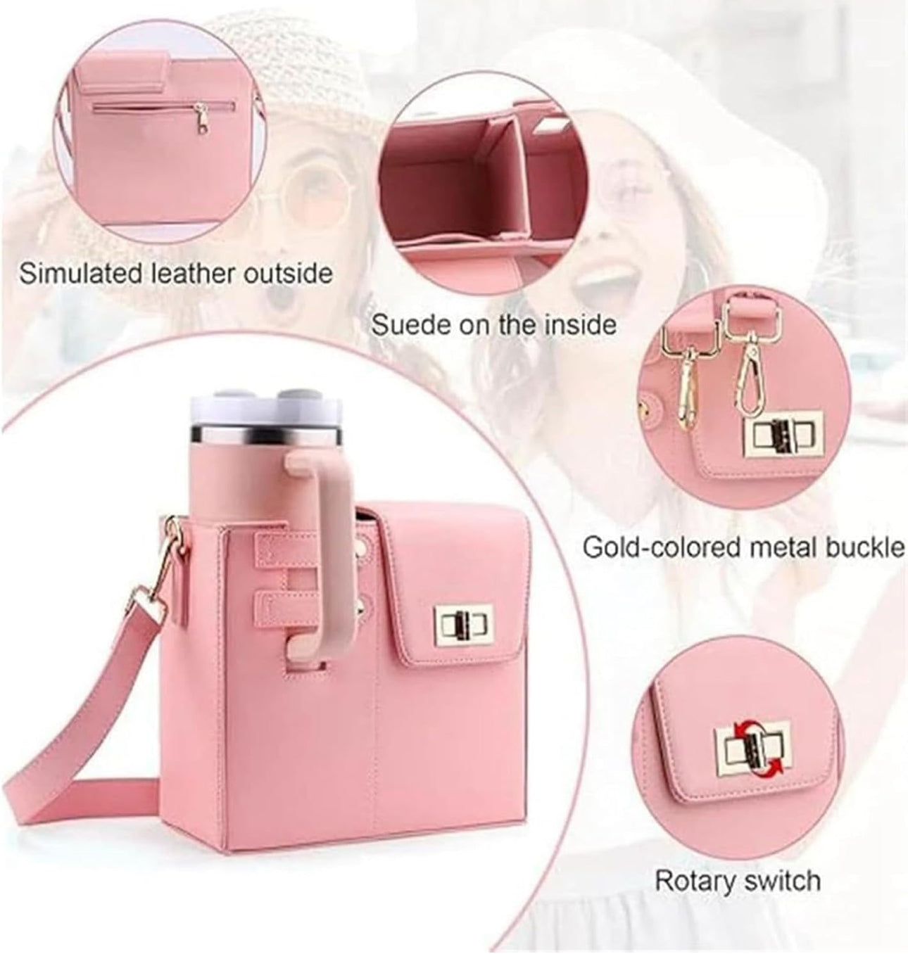 Tumbler Holder With Shoulder Strap