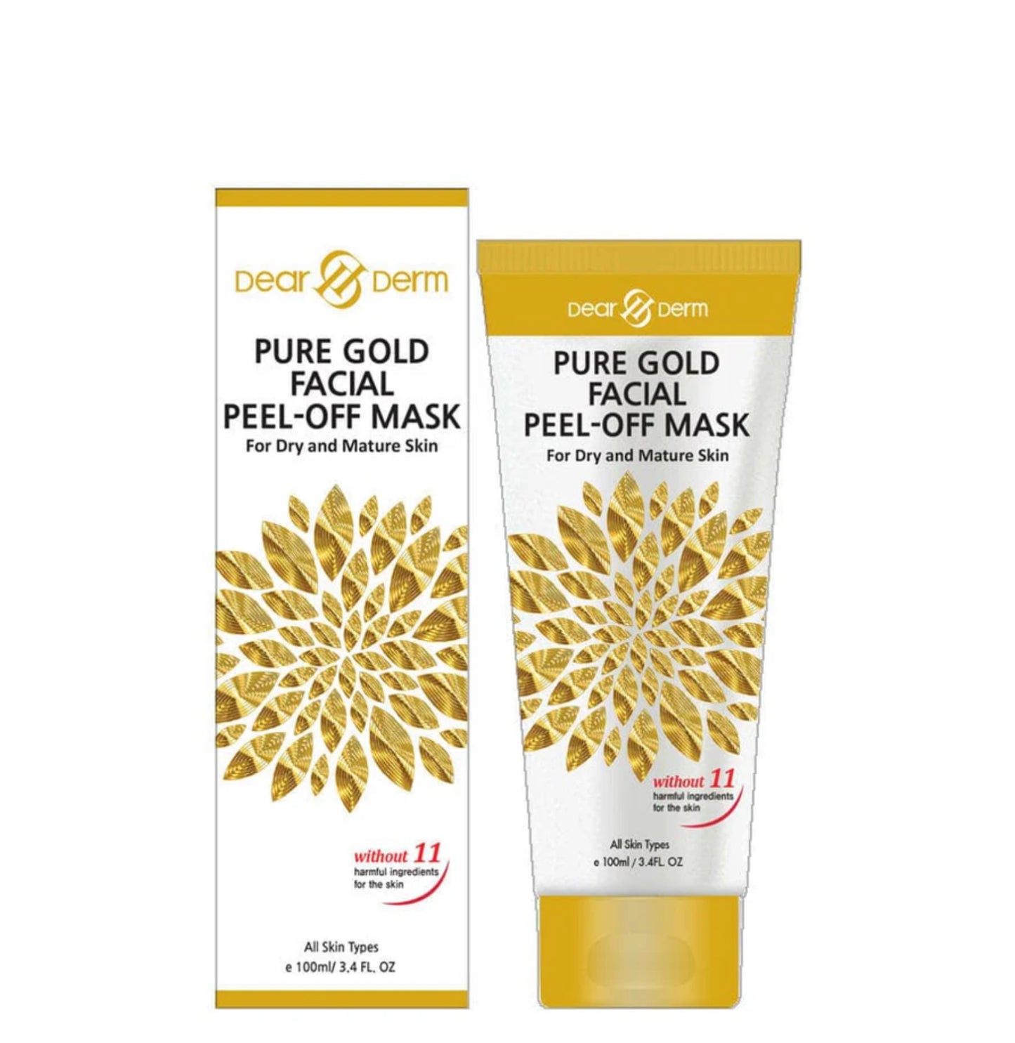 DEARDERM Peel-Off Masks - Gold for Dry & Mature Skin