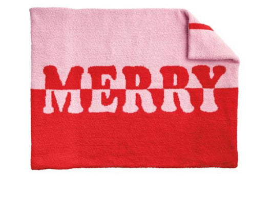 BE MERRY CHENILLE BLANKET
