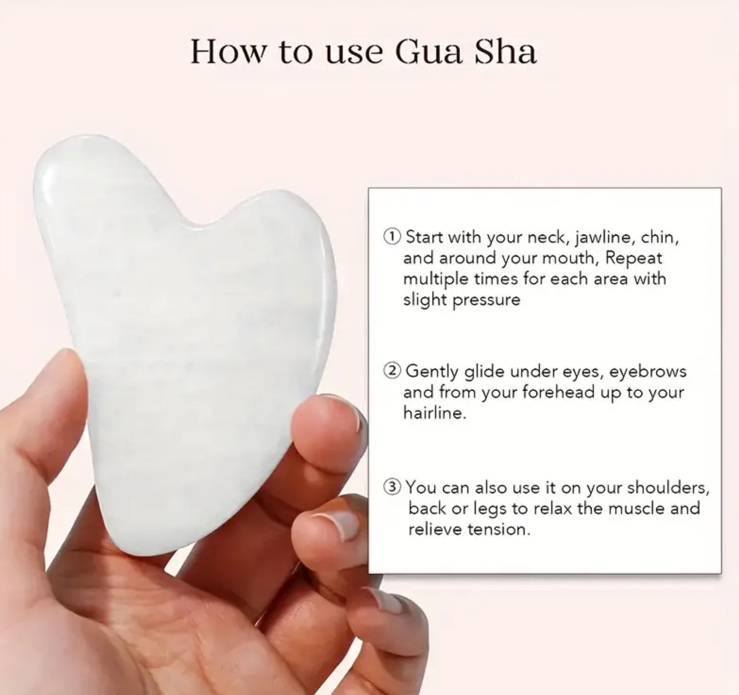 Heart Shape Gua Sha Stone