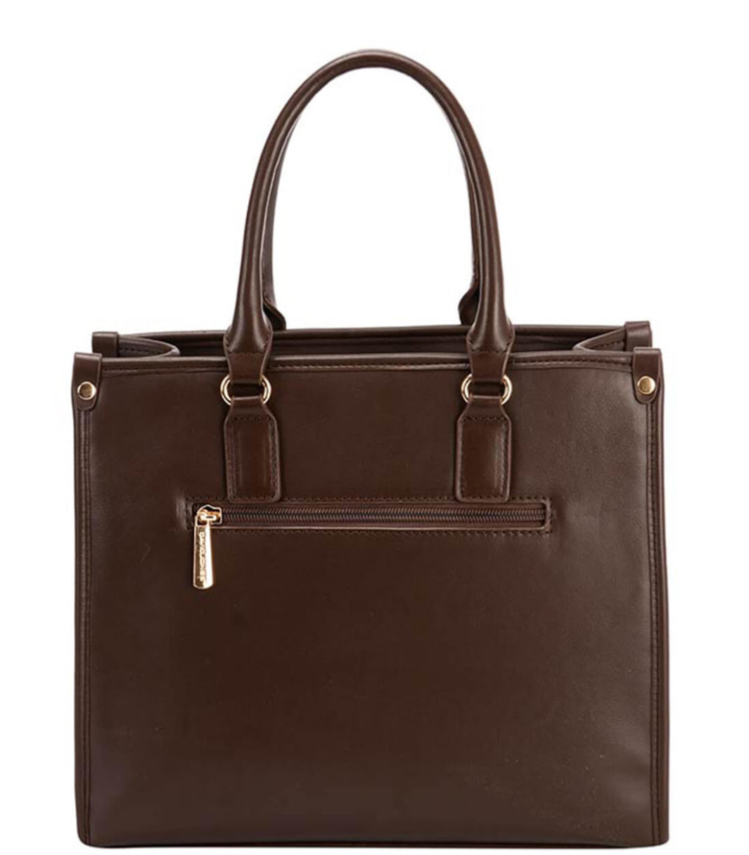 David Jones Argyle Pattern PU Leather Handbag 6891-4