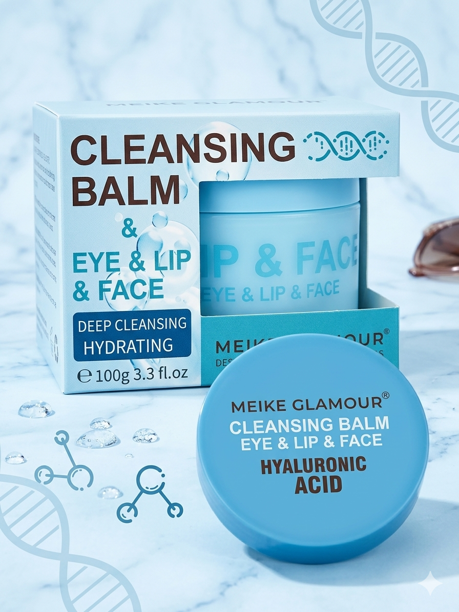 MEIKE GLAMOUR Cleansing Balm – Eye, Lip & Face (Hyaluronic Acid)