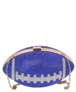 Rhinestone Bling Football Clutch
