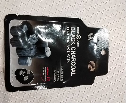 Black Charcoal face mask