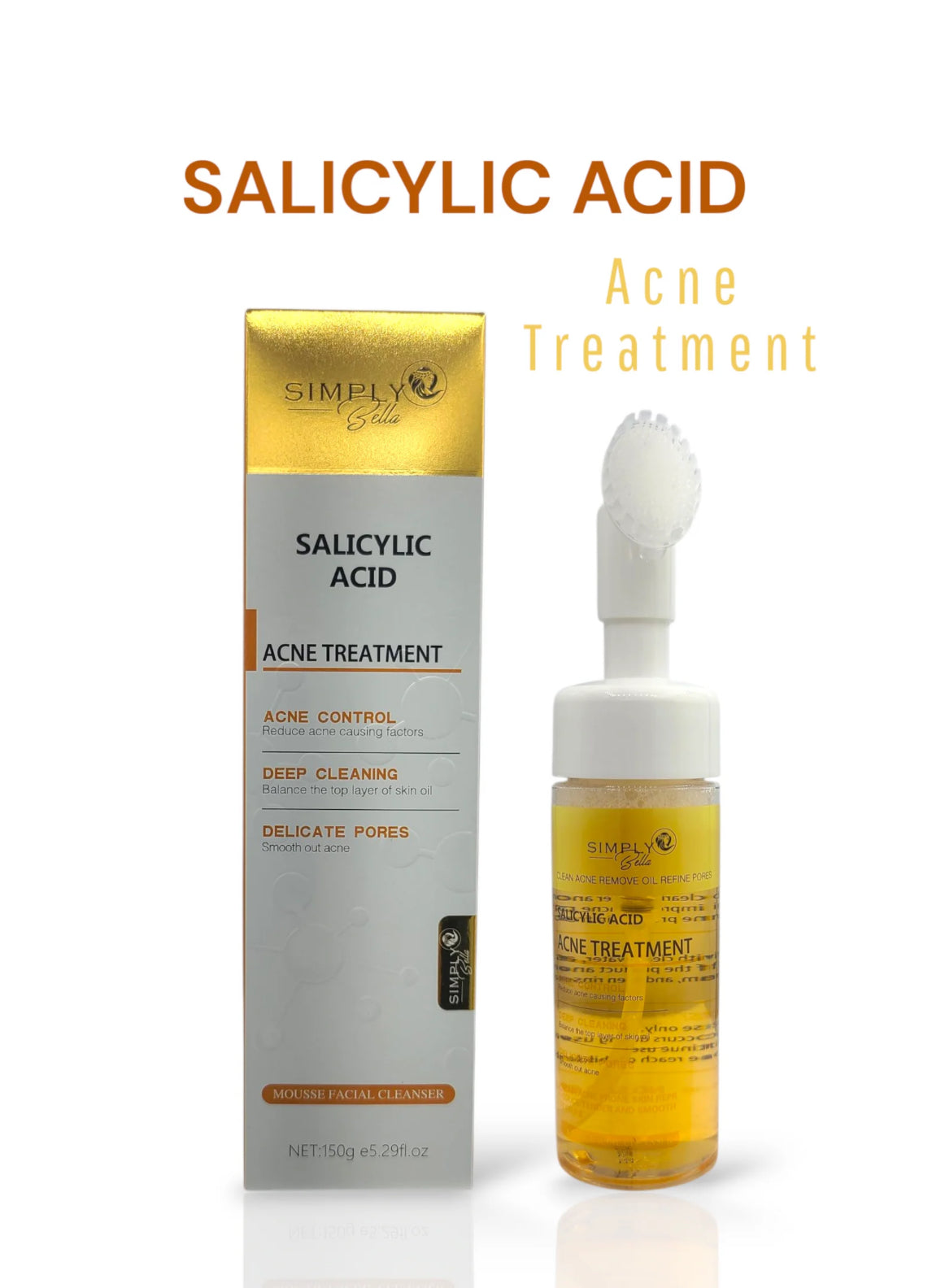 SIMPLY BELLA Salicylic Acid Facial Cleanser - Acne Treatment 5.29oz