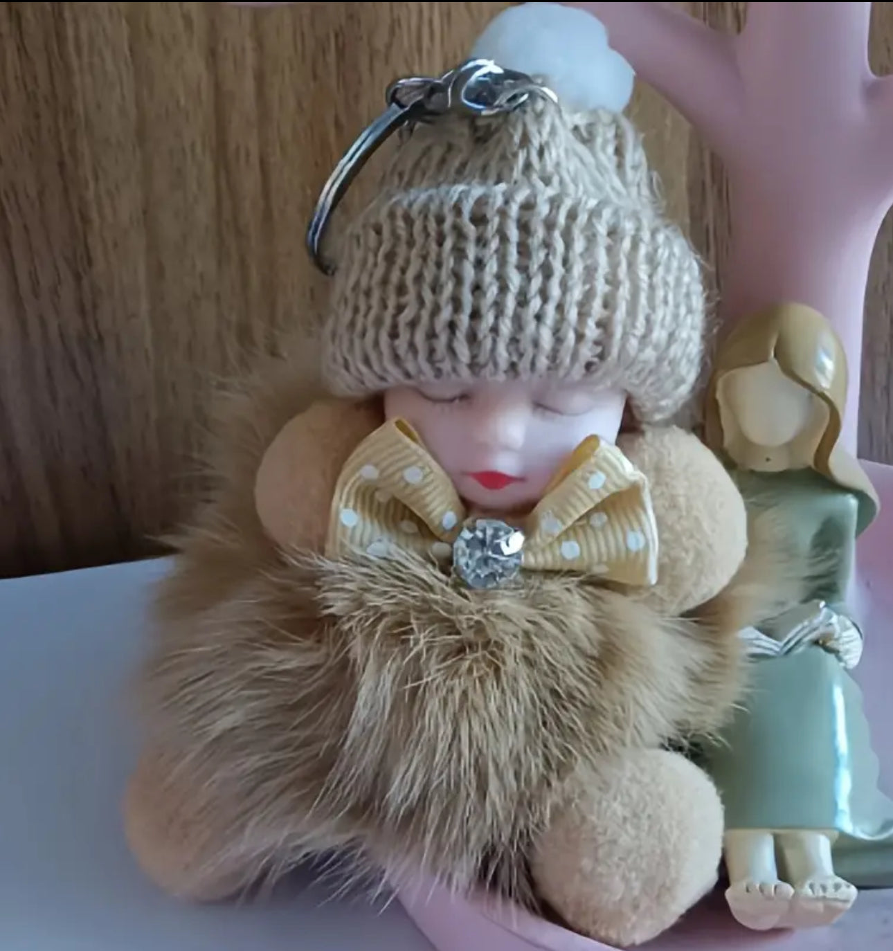 Sleepy Ruby Doll Key Chain