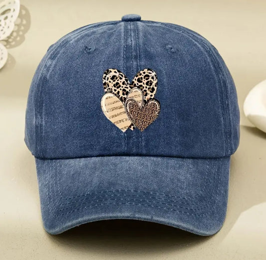 HEART LEOPARD HAT