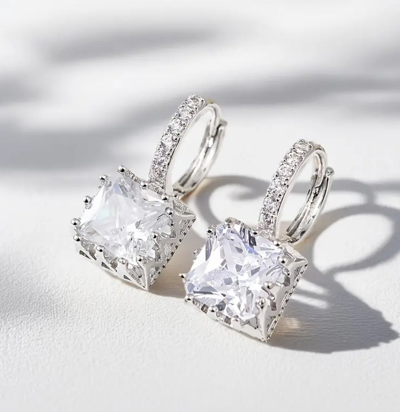 Shiny Aquamarine Earrings