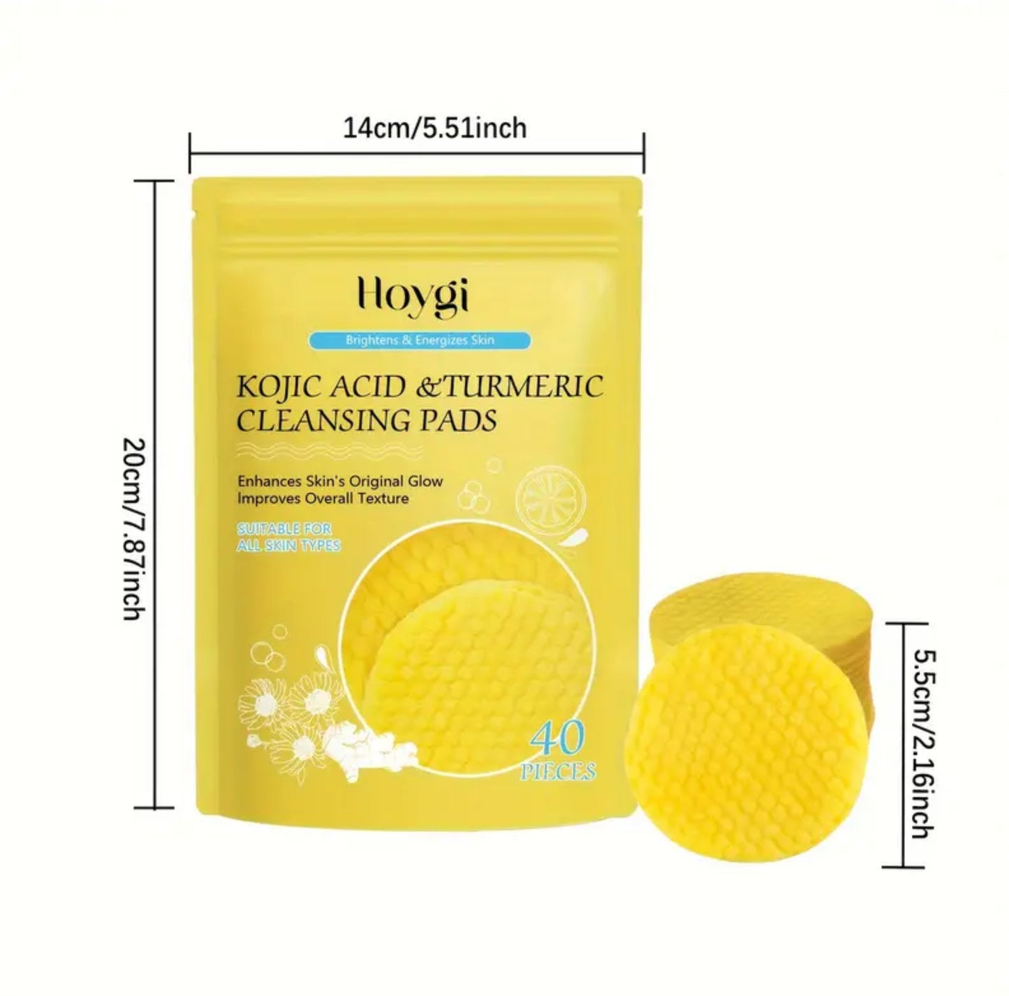 Turmeric & Kojic Acid Facial Cleansing Pads