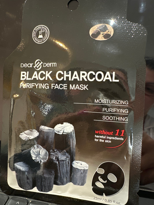 Black Charcoal face mask