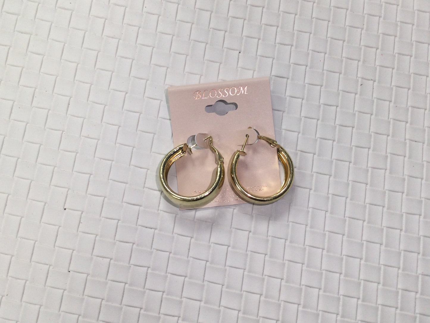 Thick gold hoops