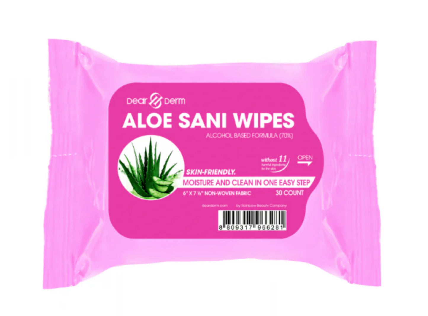 DEARDERM Sanitizer Alcohol Wipes - Aloe Vera