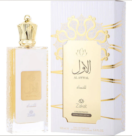 Zakat Al Awwal unisex
Eau De Parfum Concentrate Spray (White Edition) 3.4 oz