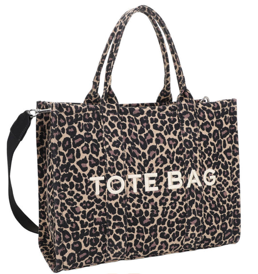 The Camo AND CHEETAH Tote Bag UW-31559C LARGE