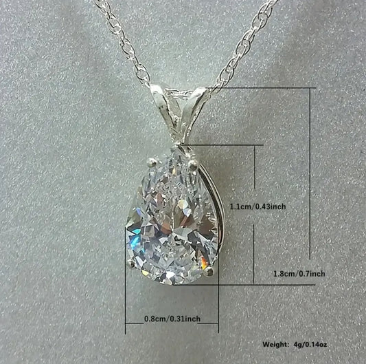 Teardrop Pendant Necklace