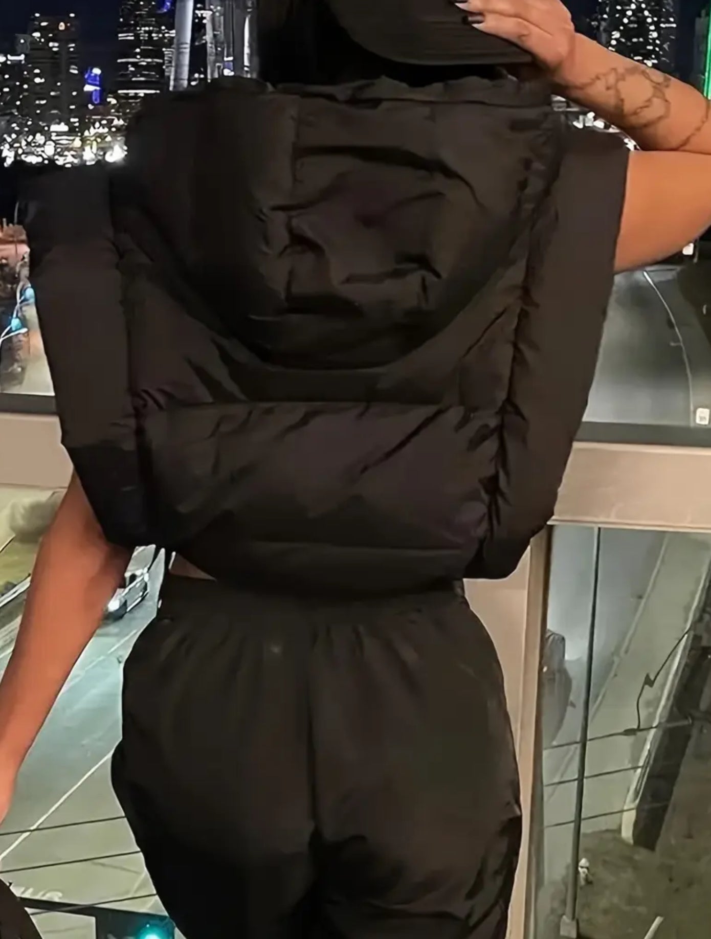 Women's Sleek Hooded Puffer Vest