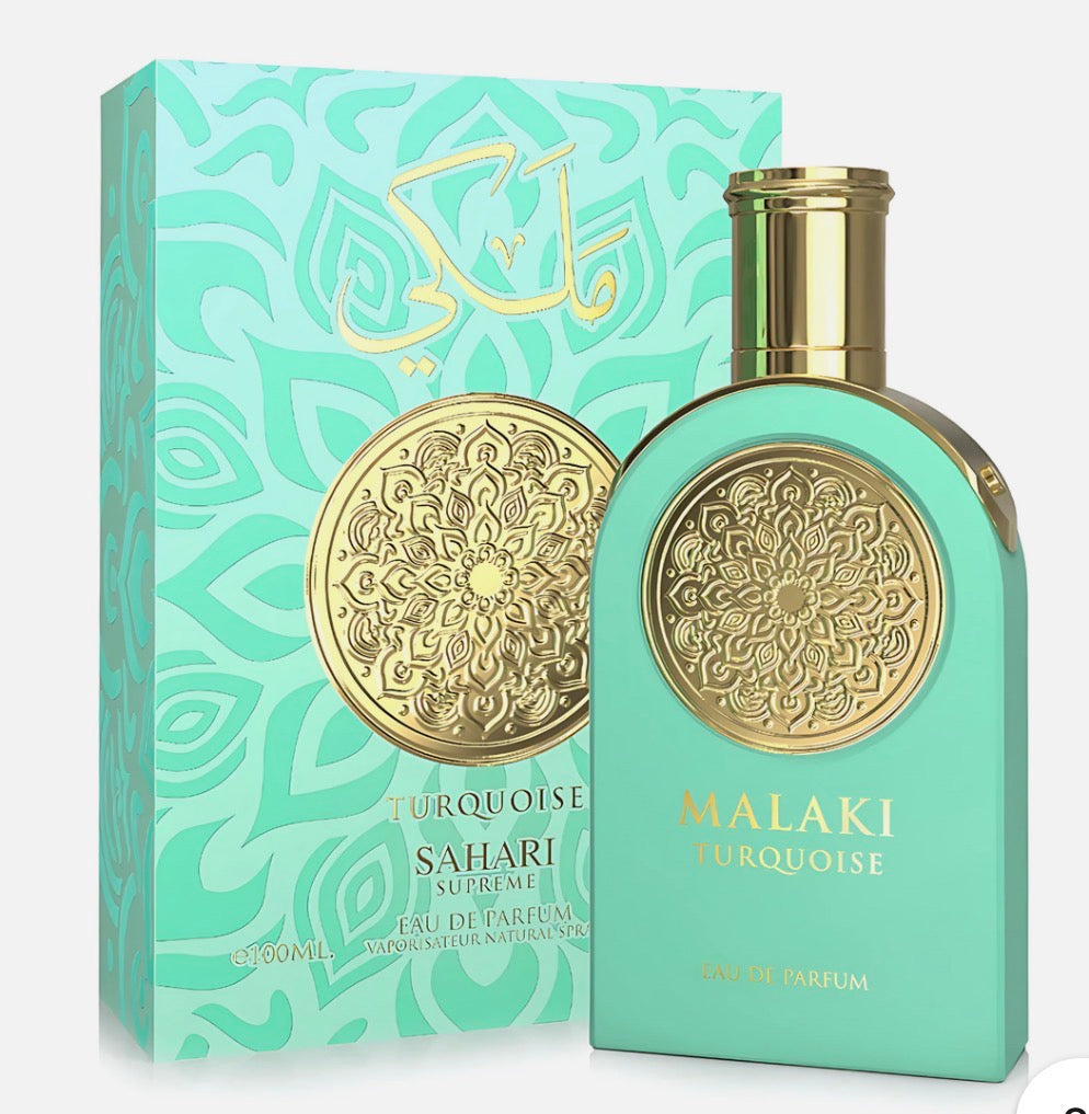 Women Malaki Turquoise By Sahari Eau De Parfum 3.4 FL OZ 100ml Spray